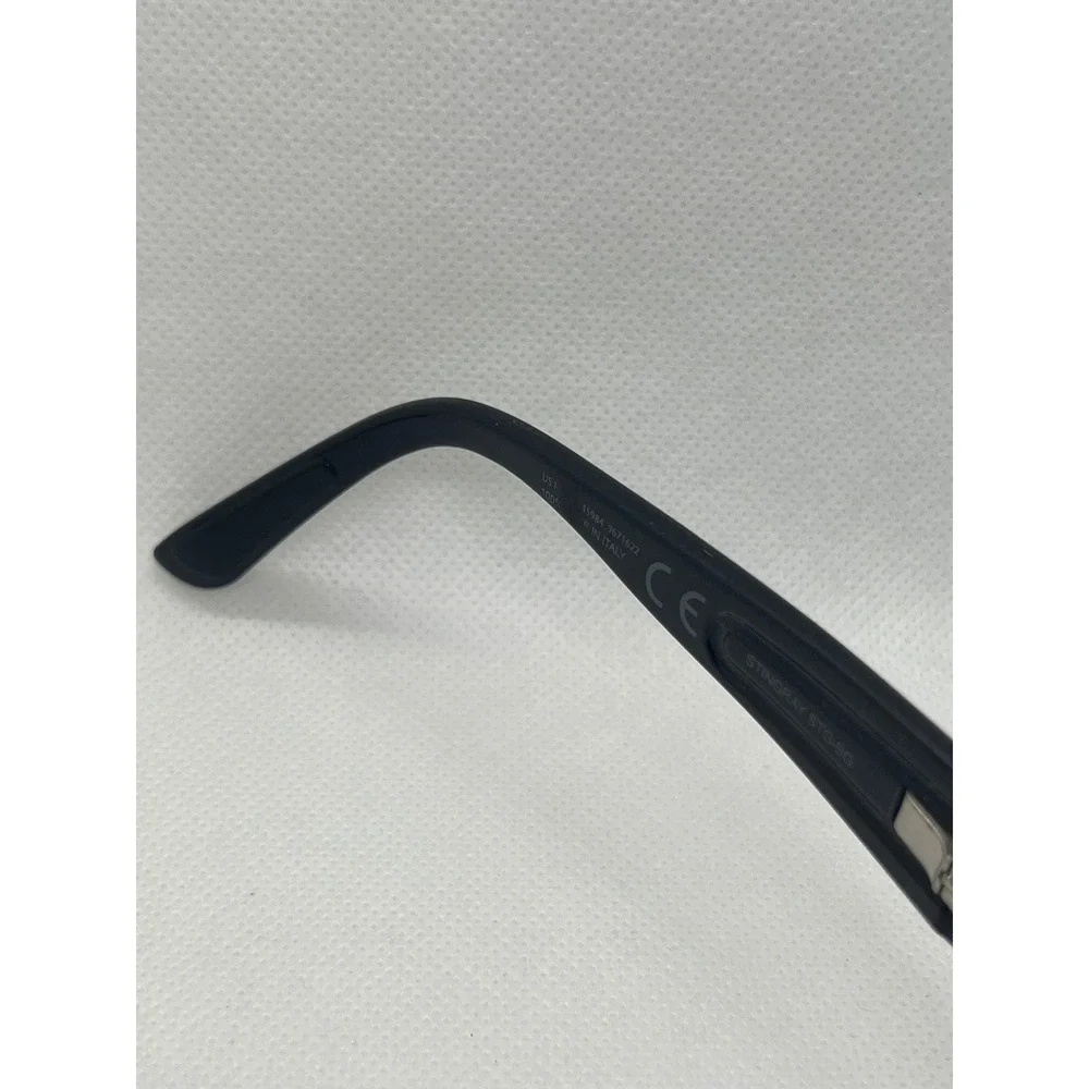 Maui Jim Stingray Sunglasses Black Wrap Lens MJ 103 57 17 139‎